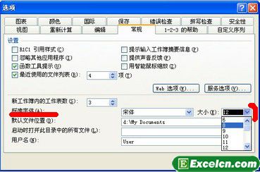 Excel2003的默认设置项第3张