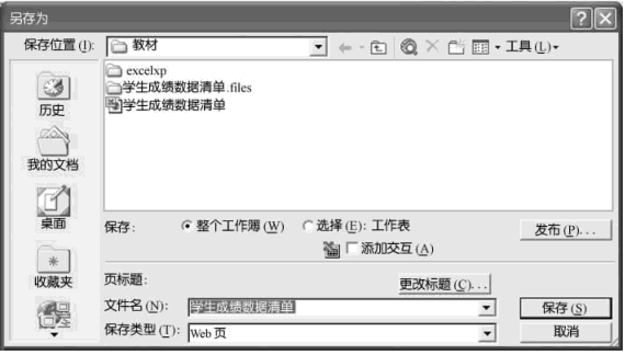 将Excel2003工作簿保存为Web页第1张