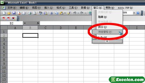 把excel表格的首列或者首行冻结住第2张