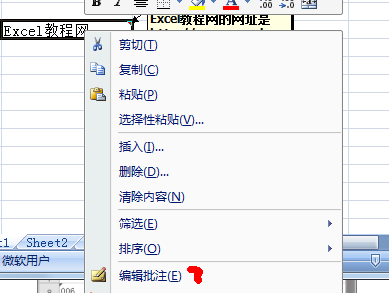 Excel2007当中添加和修改批注第3张