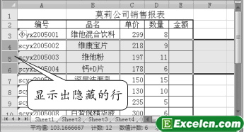 Excel2007隐藏行和列第5张