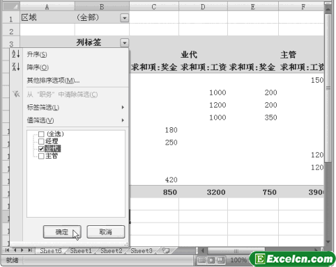 Excel中查看数据透视表第2张