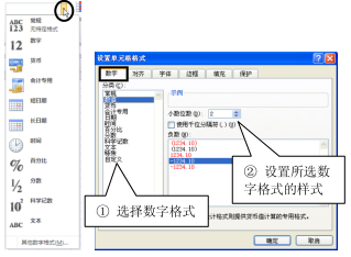 Excel中的数据设置不同数字格式第2张