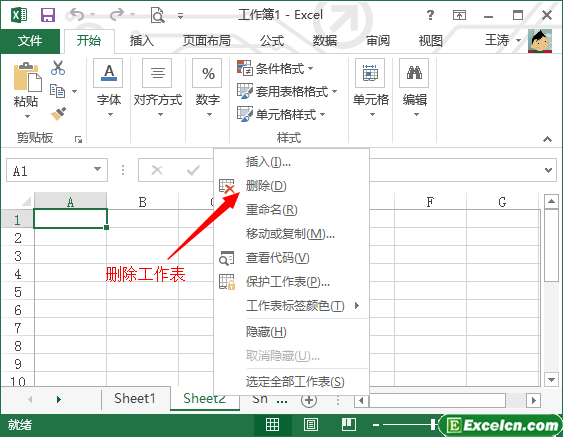 excel2013中编辑工作表的方法第2张