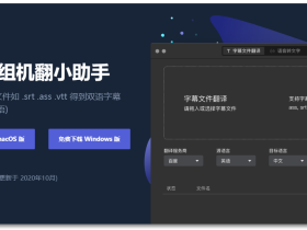 字幕组机翻小助手-字幕文件翻译工具