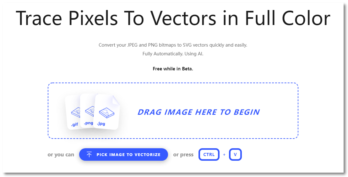 Vectorizer AI：免费将JPEG和PNG位图转换为SVG矢量图