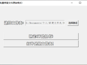 奇葩软件-批量修复文件真实格式