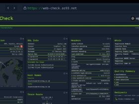 Web Check-网站的一体化分析工具