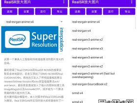 RealSR-开源的手机端图片放大工具APP