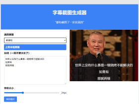 字幕截图生成器