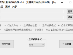 视频音频批量格式转换器
