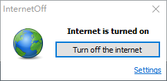 InternetOff-一键断网联网的轻量级工具